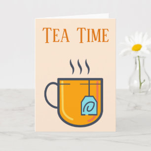 Carte de voeux Tea Time