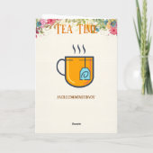 Carte de voeux Tea Time (Dos)