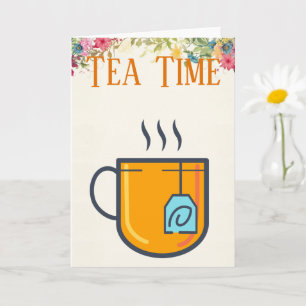 Carte de voeux Tea Time