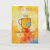Carte de voeux Tea Time (Dos)