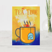 Carte de voeux Tea Time (Devant)