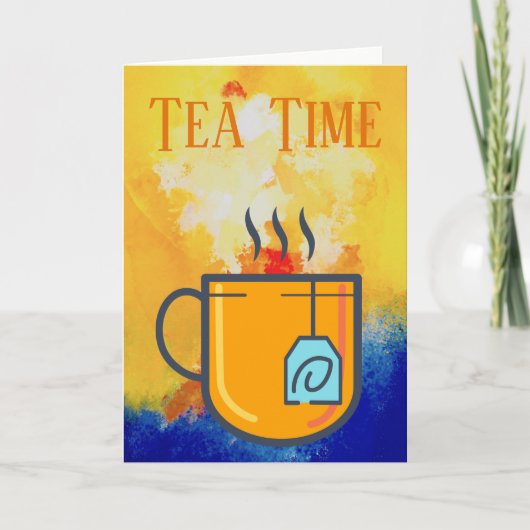 Carte de voeux Tea Time (Devant)