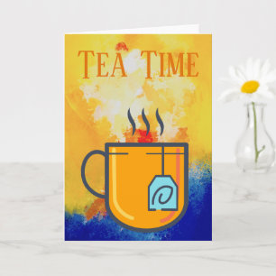 Carte de voeux Tea Time