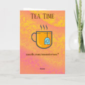 Carte de voeux Tea Time (Dos)