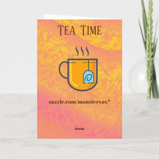 Carte de voeux Tea Time (Dos)