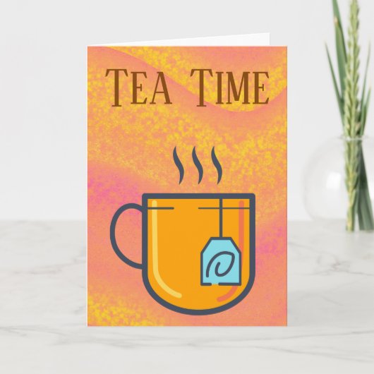 Carte de voeux Tea Time (Devant)