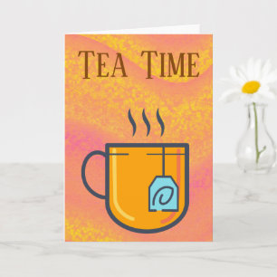 Carte de voeux Tea Time
