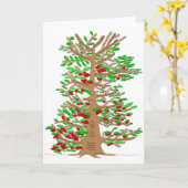 Carte de voeux Ted and Inga Knutson Family Tree (Fleur jaune)