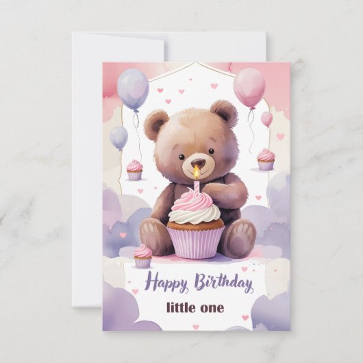 Carte de voeux Teddy Bear (Devant)