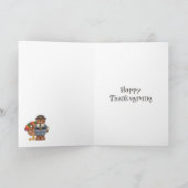 Carte De Voeux Teddy Pilgrim Et Turquie (Intérieur)