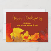 Carte de voeux téléchargeable bon thanksgiving (Devant)