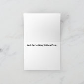 Carte de vœux Tennis je t'aime (Intérieur)