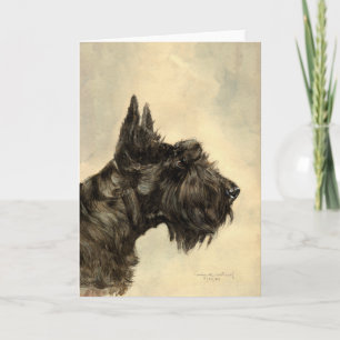 Carte de vœux Terrier Écossais