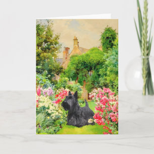 Carte de vœux Terrier Écossais