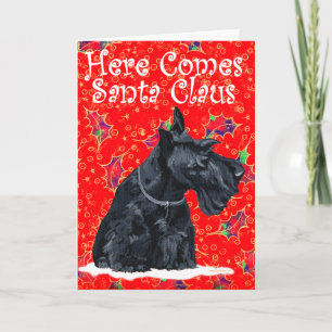 Carte de vœux Terrier Écossais