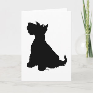 Carte de vœux Terrier Écossais