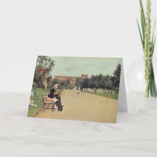 Carte de vœux Terrier Écossais (Devant)