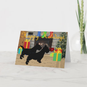 Carte de vœux Terrier Écossais