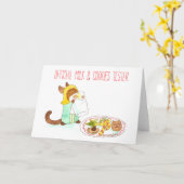 Carte de voeux Tester Milk & Cookies (Fleur jaune)