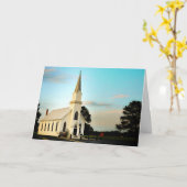 Carte de voeux - Texas Country Church (Fleur jaune)