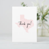 Carte de vœux Texas Merci Blush Hearts (Debout devant)