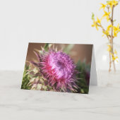 Carte de voeux Texas Purple Thistle (Fleur jaune)