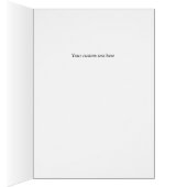 Carte de voeux texte personnalisable fleur sauvage (Intérieur (Droit))