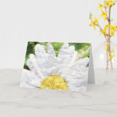 Carte de voeux texturisée de marguerite (Fleur jaune)