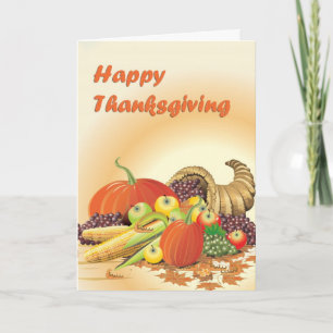 Carte de voeux Thanksgiving