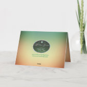 Carte de voeux Thanksgiving (Dos)