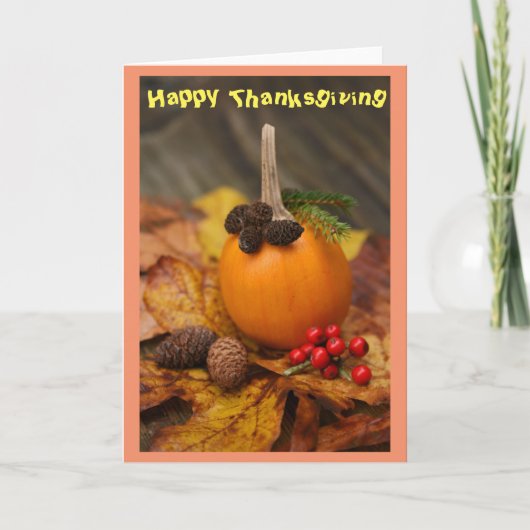 Carte de voeux Thanksgiving (Devant)