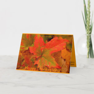 Carte de voeux Thanksgiving