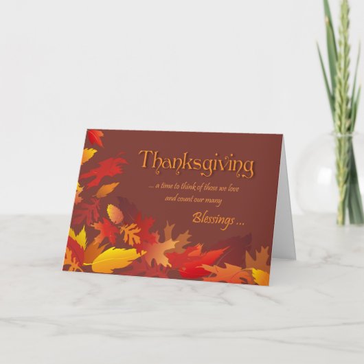 Carte de voeux Thanksgiving (Devant)