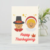 Carte de voeux Thanksgiving (Debout devant)