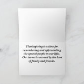 Carte de voeux Thanksgiving (Intérieur)