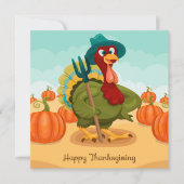 Carte de voeux Thanksgiving Automne Turquie (Devant)