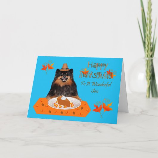 Carte de voeux Thanksgiving To Son (Devant)