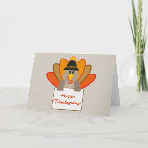 Carte de voeux Thanksgiving Turquie