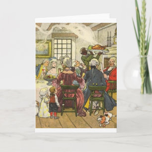 Carte de voeux Thanksgiving vintage