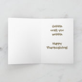 Carte de voeux Thanksgiving vintage (Intérieur)