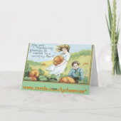 Carte de voeux Thanksgiving vintage (Dos)