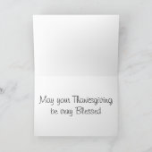 Carte de voeux Thanksgiving vintage (Intérieur)