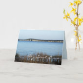 Carte de voeux "The Bay Bridge" (Fleur jaune)