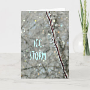 Carte de voeux, "THE ICE STORM VENUE" (PHOTOGRAPHI