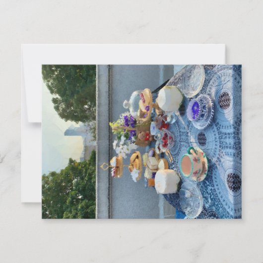 carte de voeux thé party (Devant)