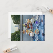 carte de voeux thé party (Devant/Arrière en situation)