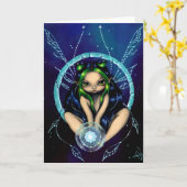 Carte de voeux "The Star Child" (Fleur jaune)