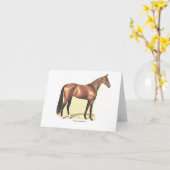 Carte de voeux Thoroughbred (Fleur jaune)