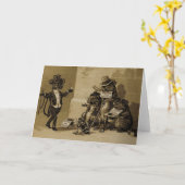 Carte de voeux "Three Blind Mice" (Fleur jaune)