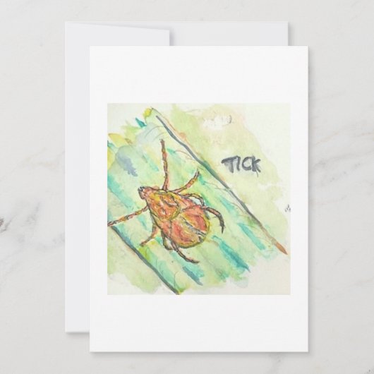 Carte de vœux Tick (Devant)